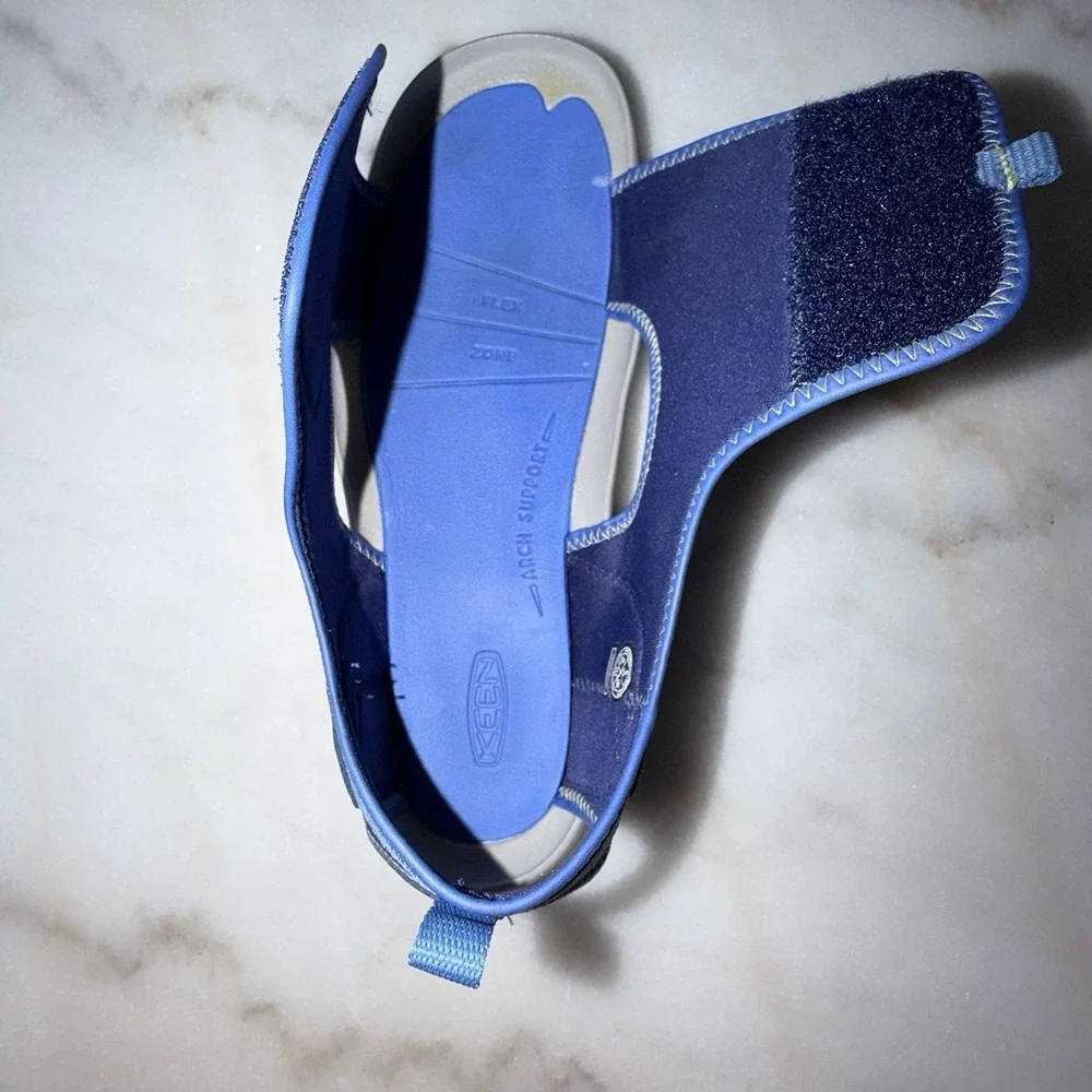 Keen Knotch River Open Toe Blue Water Shoe Sandal Walking Hiking Gorpcore Size 6